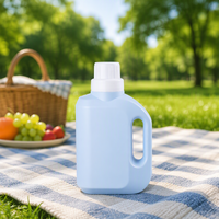 Bouteille de détergent à lessive en plastique HDPE de 1000 ml, couleur personnalisée, bouchon à vis, OEM/ODM, conteneur de détergent liquide imprimé à l'écran
