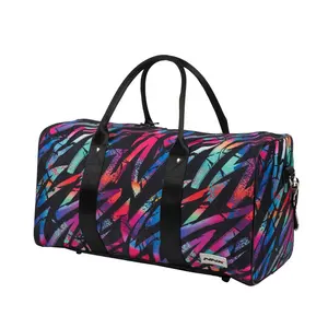 Borsa da cabina Airline Underseat Travel Holdall Carry bagaglio a mano borsa da Weekend borsone da viaggio Tote con scomparto in tessuto bagnato per scarpe