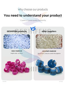 ฟรีตัวอย่างพลาสติก Parrot แหวนเท้า2020 Pigeon Supplies แหวนนก Canary Bird แหวน Fio/ - Product Image 3