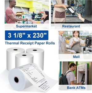 ورق حراري بسعر منخفض صنع في الصين 55 جرام/متر مربع بالجملة 80*80 لفة ورق حراري لطابعة حرارية 80 ملم - Product Image 6