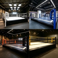 Cage d'entraînement MMA octogonale durable avec porte d'entrée pour la boxe et l'entraînement MMA