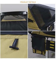 Tente de toit rigide End Up Hard Shell ABS 420D Oxford 2 places, imperméable, anti-moisissure, 4 saisons, SUV 4x4