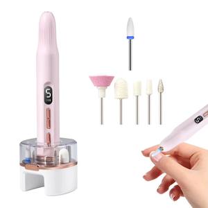 1 ensemble de perceuse à ongles professionnelle, machine à poncer les ongles électrique, fraiseuse pour manucure, ensemble d'outils pour retirer le vernis gel - Product Image 4