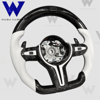 Volant en fibre de carbone LED de haute qualité pour BMW, modèle personnalisé, compatible avec les séries F et G, M3, M5, F10, F20, F15, F22, F34, E90, E89, G30, E60