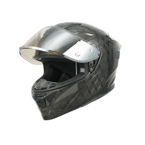 Venta al por mayor cascos de motocicleta de cara completa de fibra de carbono certificado por el DOT diseño modular con visera Doble - Product Image 5