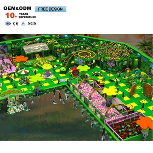 Équipement de terrain de jeu d'aventure intérieur personnalisé pour enfants, thème forêt tropicale, en plastique, pour utilisation dans les centres commerciaux - Product Image 4