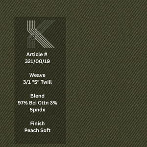 Tela Elástica de Algodón BCI Ecológica, 97% Algodón, 3% Elastano, Transpirable, Lavado a Color ODM para Prendas Cómodas - Product Image 1