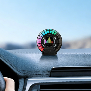Ambientador con clip para rejilla de ventilación de coche, <span class=keywords><strong>perfume</strong></span> para salida de aire, luz ambiental, lámpara de ritmo musical RGB colorida - Product Image 2