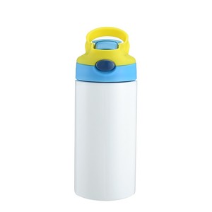 Bouteille d'eau isotherme en acier inoxydable de 12 oz et 20 oz, vierge pour sublimation, à double paroi sous vide, avec couvercle rabattable portable - Product Image 6