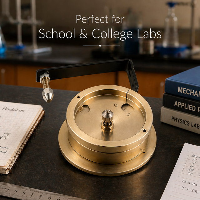 Torsion Pendulum with 5 Brass Discs | High Physics Lab Equipment Laboratory Testing Instrument for Education
