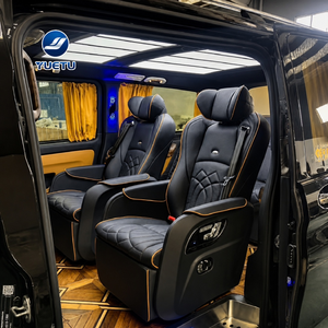 Asientos de Capitán Negros de Lujo Modificados para Autocaravanas, con Masaje y Ventilación, para W447 Alphard VIP - Product Image 1