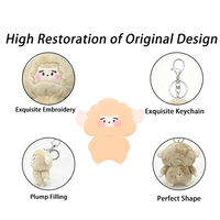Fabricant de porte-clés en peluche personnalisés UKCA, peluche de 8 cm en forme de personnage, porte-clés en peluche personnalisé