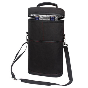 <span class=keywords><strong>Borsa</strong></span> Termica Portatile per Vino e Ghiaccio in Tessuto Oxford Personalizzata, Capacità 15L, Colore Champagne - Product Image 2