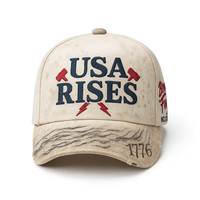 Gorra de Béisbol de 5 Paneles de Alta Calidad, Logotipo Bordado Personalizado, Diseño de Puntos Dibujados a Mano, Estilo Desgastado, Gorra de Negocios Lavada, Común