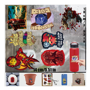 MINI PLANÈTE <span class=keywords><strong>Donjons</strong></span> & <span class=keywords><strong>Dragons</strong></span> Jeu Cartoon Graffiti UV Transfert Sticker DND Crystal Label Sticker RPG Game UV Transfer Sticker - Product Image 5