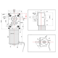 Moteur CC à engrenage à vis sans fin 12V 24V 10 tr/min, couple élevé avec encodeur, aimant permanent à balais 5840-31ZY, faible bruit pour la maison intelligente