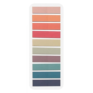 Blocs-notes autocollants translucides de couleur Morandi 15x5,5 cm, 200 feuilles par bloc, blocs mémo colorés pour l'organisation - Product Image 4