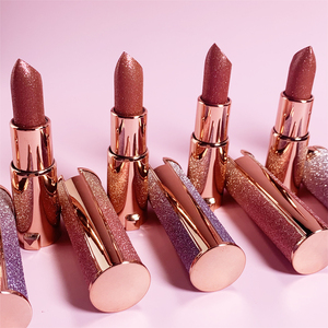 Cosmetici trucco OEM personalizzato il tuo marchio Private Label No Logo Luxury Natural Bulk Cream rossetti opachi <span class=keywords><strong>Mat</strong></span> Glitter Lipstick - Product Image 5