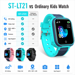 Reloj Inteligente 4G <span class=keywords><strong>LTE</strong></span> para Niños con Botón SOS, Correa de Silicona IP67, 2GB de RAM, 4GB de ROM, GPS Multimodo, Juego al Aire Libre, Logotipo Personalizado - Product Image 4