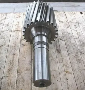 Module 9 and 11 Teeth Customized Gear Shaft for Reducer Oil Drilling Rig Construction Machinery Fan Machine