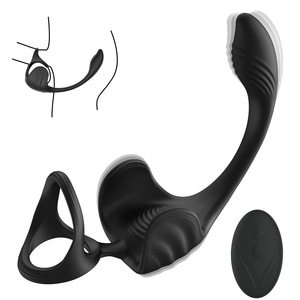 Anillo de Bloqueo Anal con Control Remoto de 9 Frecuencias, Masajeador de Próstata con Bolas para Hombre, Masturbador Ecológico USB - Product Image 5