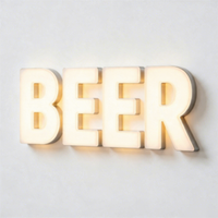 Lettres lumineuses en résine pour mur d'image d'entreprise, enseigne publicitaire extérieure éclairée, enseignes publicitaires personnalisées, logo d'entreprise personnalisé, enseigne LED