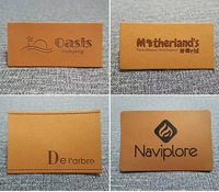 Étiquette de jean en cuir PU personnalisée Étiquettes en cuir pour vêtements