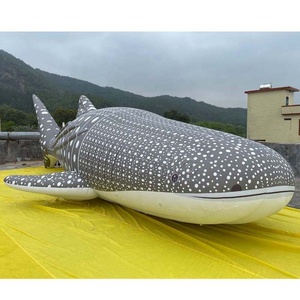 Baleia Tubarão Inflável Personalizada de Fábrica, Balão Inflável Realista de Animal Marinho, Tubarão Inflável à Prova d'Água para Decoração de Eventos - Product Image 4