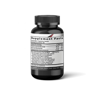 Cápsulas de Óxido Nítrico de Remolacha OEM, 180 Unidades, con Nitratos y Antioxidantes Precursores, Suplemento Energético para Adultos - Product Image 4