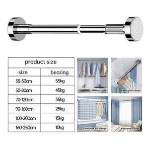 Offre Spéciale droite télescopique industriel anti-dérapant salle <span class=keywords><strong>de</strong></span> bain <span class=keywords><strong>baignoire</strong></span> coin douche <span class=keywords><strong>tringle</strong></span> à <span class=keywords><strong>rideau</strong></span> en forme <span class=keywords><strong>de</strong></span> l - Product Image 4