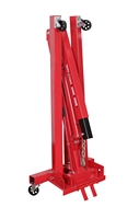 LEE-DING Heavy Duty 1TON 2200lb Manual Hydraulic Hoist Cherry Picker Shop Grue Lift for Auto Repair Tools