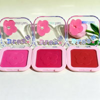 Poudre de blush romantique aux fleurs, 720 pièces, plusieurs teintes, haute pigmentation, longue tenue, éclat lumineux, logo personnalisé