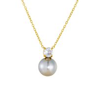 Collier pendentif perle simple et tendance, collier de perles polyvalent et à la mode, vente en gros