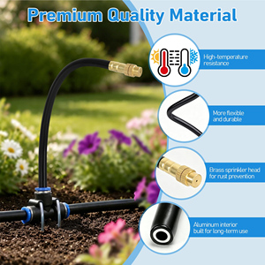 Sistema de Riego Automático para Jardín de 15 m, Kit de Riego por Goteo, Conectores Rápidos, Boquillas Atomizadoras Flexibles para Invernadero y Patio - Product Image 4