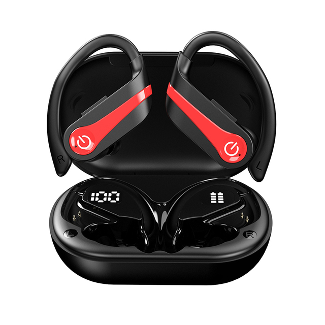 New Product TWS Blue Tooth5.3 Earbuds Earphones Wireless Sports Earphone Charging case LED Gaming Earphones Dual Digital Display