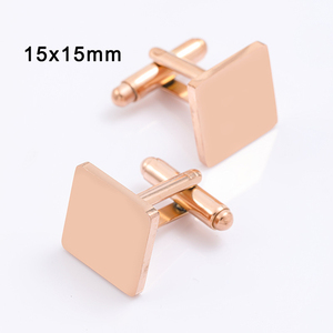 Mancuernillas de Acero Inoxidable Grabadas con Láser Personalizadas, Mancuernillas Clásicas Francesas para Camisa de Negocios para Hombre - Product Image 2