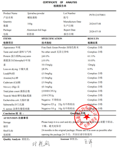OEM Label pribadi <span class=keywords><strong>Spirulina</strong></span> 100% bubuk <span class=keywords><strong>Spirulina</strong></span> organik massal murni untuk dijual - Product Image 2