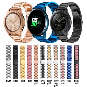 Chaîne à maillons à trois perles pour <span class=keywords><strong>Galaxy</strong></span> <span class=keywords><strong>Watch</strong></span> <span class=keywords><strong>Active</strong></span> <span class=keywords><strong>2</strong></span> <span class=keywords><strong>Bracelet</strong></span> en <span class=keywords><strong>acier</strong></span> inoxydable en métal Samsung - Product Image 2