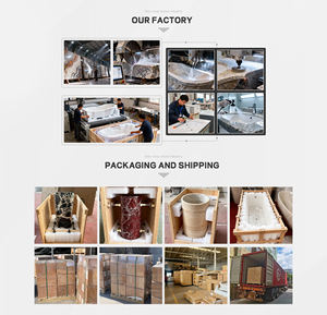 L'usine produit des lavabos en marbre luxueux, des lavabos indépendants modernes, adaptés aux salles de bain, aux hôtels, aux maisons, aux villas - Product Image 5