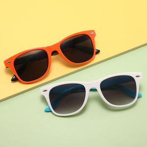 Gafas de Sol Infantiles de Estilo Europeo Americano Clásico, Protección UV400, Marco de Plástico, Lentes AC, Unisex, Protección Solar para Viajes - Product Image 5