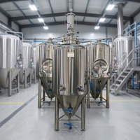 Fermenteur de bière isobare conique en acier inoxydable CE PED 300L 500L, cuve de fermentation SUS304 avec isolation
