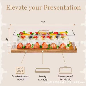 ชั้นวางขนมหวานไม้ดีไซน์สร้างสรรค์, ของตกแต่งงานเลี้ยง, ขนมปัง, ขนมอบ, จานเค้ก, ฝาครอบใส, จานผลไม้และของว่าง - Product Image 5