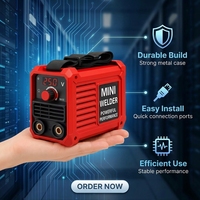 Machine à souder MMA portable mini 220V, soudeuse à l'arc IGBT avec force d'arc réglable manuellement