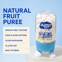 Aimo Fruity Baby Jelly Bean Protein Probiotics Sweet Taste Semi-Soft Texture Drop Cookies 16g 12 Months Shelf