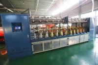 Petite machine à torsion de fil lourd à grande vitesse 25 broches pour textile PP Nylon HDPE plastique fil d'enroulement de filament Twister
