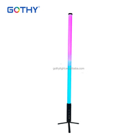 Luz de Proyección LED Pixel Tube RGBWA de 1.4m 360, Alimentada por Batería de Litio, Control por Aplicación Móvil, DMX Inalámbrico, Luz de Escenario LED