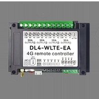 (BSC) Contrôleur à distance GSM 4G LTE SMS 30A 4 canaux relais DL4-WLTE-EA Moniteur de température Alerte de panne de courant Alarme 4 entrées