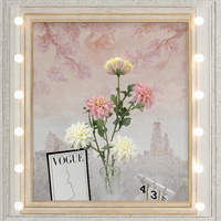 Fleur de pivoine artificielle faite à la main, haute simulation, 2 têtes, tige en soie de 68 cm de long, rose, pour arrangement floral, décoration de maison et de mariage