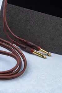 Panjang Kustom Kabel Aux Audio 6.5 Mm Pria Ke 6.5 Mm Pria Adaptor Dc 6.5 Mm Jack Earphone Audio Video AV Kabel