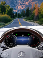 Pour Benz (3.4+7+3.4 pouces) ML/GL (12-15) Benz G (13-18) Benz GLE (15-19) Benz GLS (16-19), écran LCD intelligent de 12,3 pouces sans LDW ni L2
